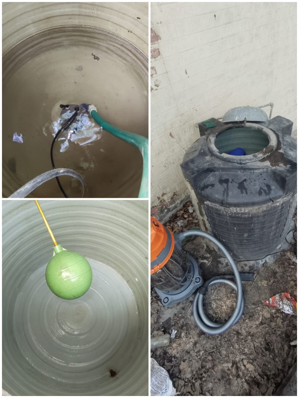 Water tank cleaning work gallery